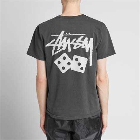 Stussy Dice Pigment Dyed Tee Black End