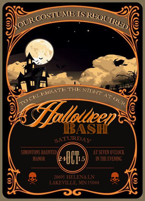 I Do On A Dime Free Halloween Invitation Template And Instruction Video