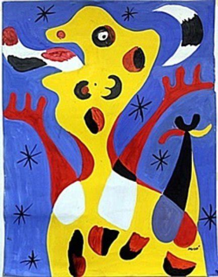 Oil Painting On Paper By Joan Miro Art Antiques And Collectibles Art Paintings Auctions