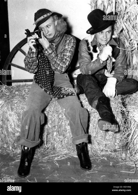 Ginger Rogers With Her Husband Lew Ayres At A Barn Party Given By