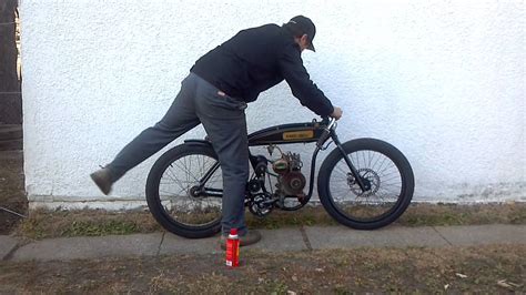 Форум » бензиновые мотовелосипеды и веломоторы » д board track racer. Briggs motorized board track racer bicycle - YouTube