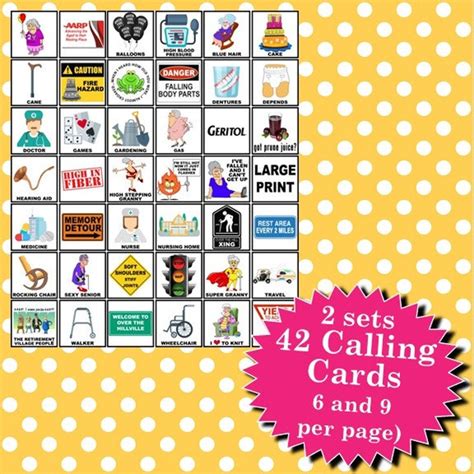 Personalized Over The Hill Female 5x5 Bingo Printable Pdfs Etsy