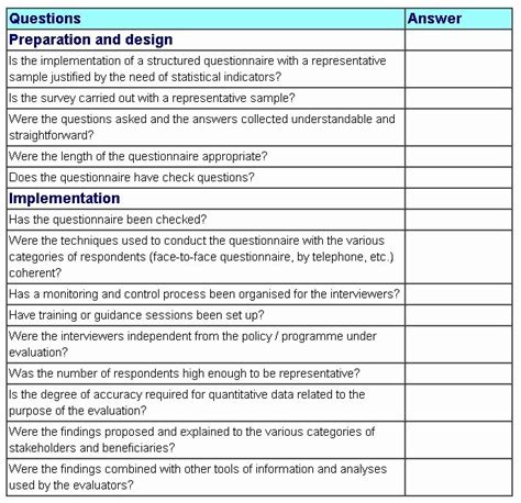 Quality Control Form Template