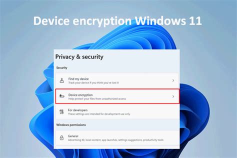 What Is Device Encryption On Windows How To Turn On Use It Minitool