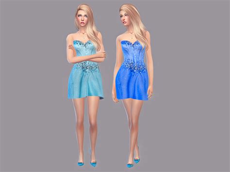 Cinderella Dress By Tangerine Sims 4 Female Clothes