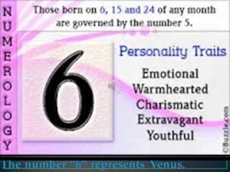 It offers insight about the core of your personality, and will also give you a greater understanding of the pathway to success in your life. Numerology: Life Path Number # 6 - YouTube