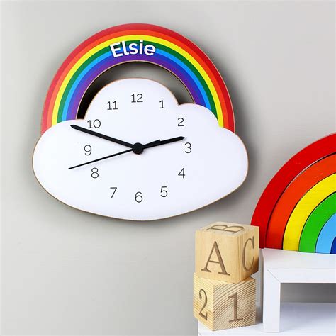 Check spelling or type a new query. Personalised Rainbow Clock - Personalised Clocks for Children