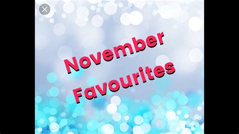 November Favourites Simplybeyou05 Youtube