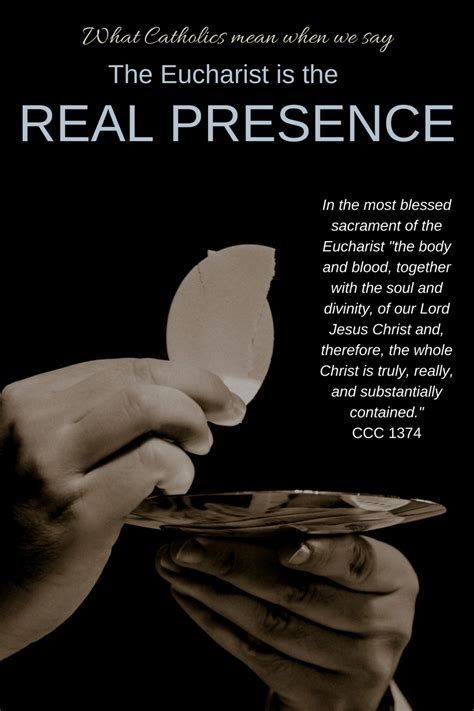 Infographic What Catholics Mean When We Say Real Presence