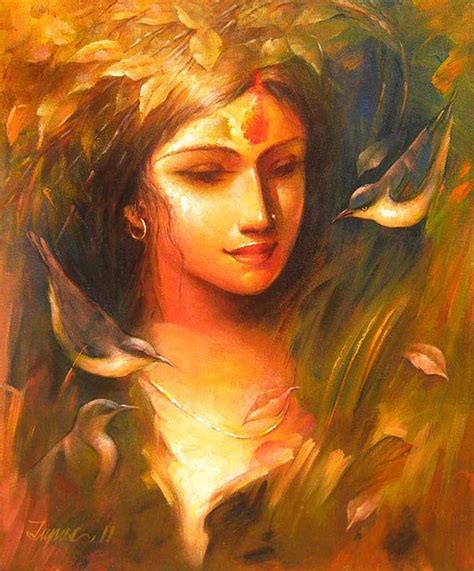 Buy Painting Lady 7 Artwork No 4621 By Indian Artist Indian Lady Hd