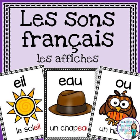 Les Sons Français French Sound Posters Learn French French Teaching