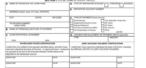 Standard 1199a Direct Deposit Pdf Form Formspal