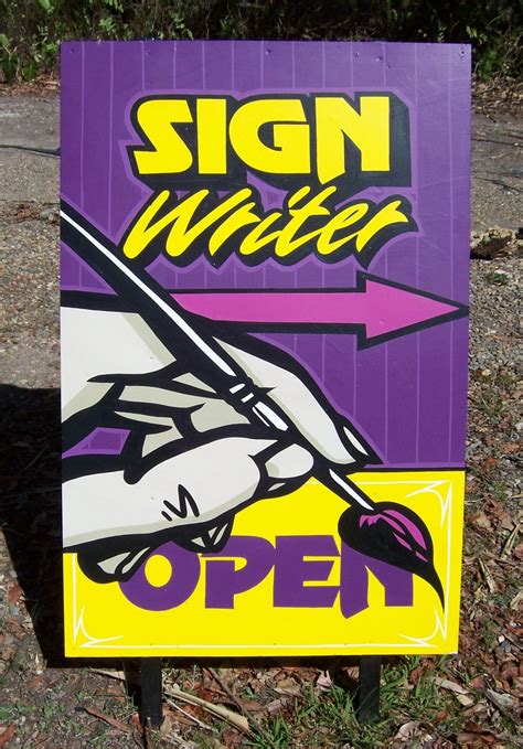 Sign Shop A Board Hand Painted In 2024 Sign Art Perspective Art