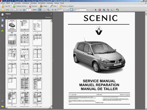 RENAULT SCENIC II - MANUAL DE TALLER - WORKSHOP MANUAL - MANUEL