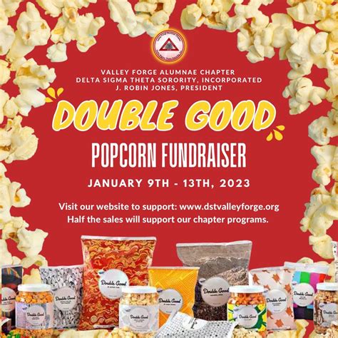 Double Good Popcorn Fundraiser Valley Forge Alumnae Chapter