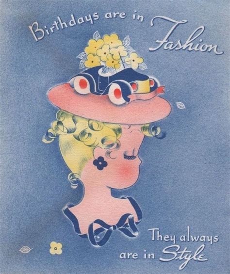 Pin By Daniele On Women Vintage Birthday Cards Vintage Birthday Cards Vintage Greeting Cards