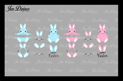Download Bunny Bundle SVG DXF EPS PNG By Jen Dzines | TheHungryJPEG.com