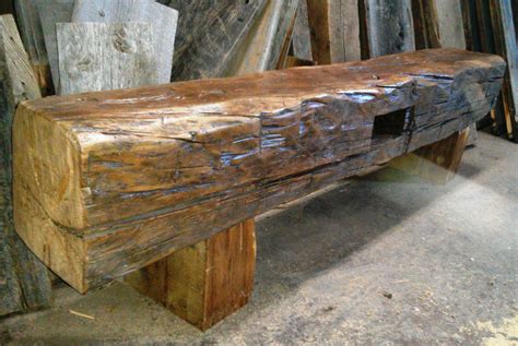 Barn Beam Bench Bench Reclaimed Wood Bench Barn Wood Projects