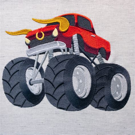 Monster Truck El Toro Embroidered Panel