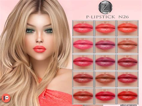The Sims 4 Lipstick N26 By Zenx Best Sims Mods