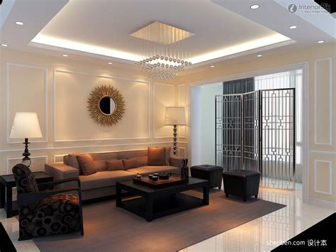 The room acoustics play an important role in the living room. living_room003 | Ceiling design living room, Elegant ...