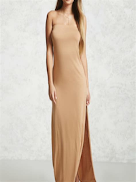 Buy Forever 21 Beige Women Solid Maxi Dress Dresses For Women 2287373 Myntra