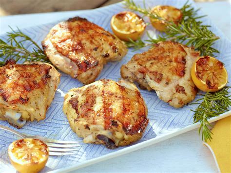 Lemon And Herb Marinated Grilled Chicken Thighs Recipe Grilled
