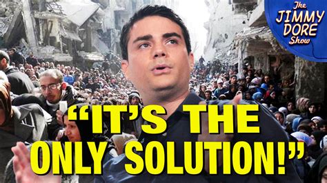 Ben Shapiro Admits He Supports Ethnic Cleansing Of Palestinians