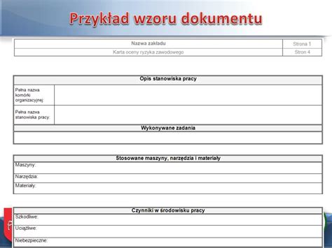 PPT - Ocena ryzyka zawodowego PowerPoint Presentation, free download