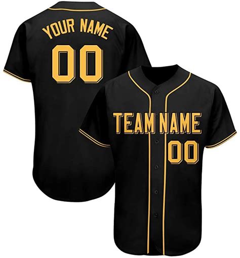 Custom Baseball Jersey Personalized Design Teamyour Name And Numbers