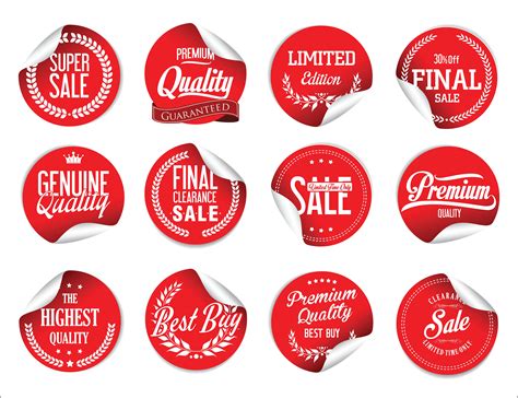 Modern Badges Stickers And Labels Collection 475390 Vector Art At Vecteezy