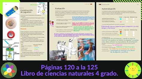 Páginas 120 A La 125 Libro De Ciencias Naturales 4 Grado Youtube