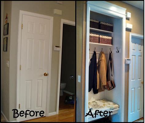 Before And After Closet Remodel Entryway Closet Small Closet Door Ideas
