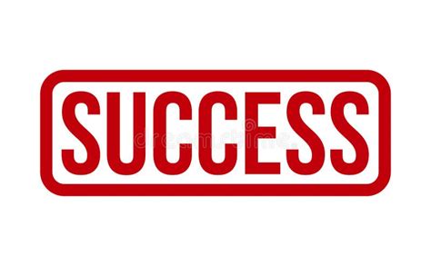 Success Rubber Stamp Red Success Rubber Grunge Stamp Seal Vector