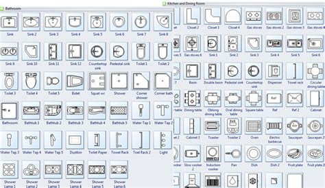 Maybe you would like to learn more about one of these? Symbols for Building Plan - Bath Kitchen