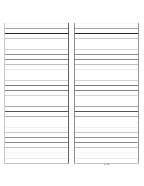 Printable Note Card Template Word Printable Templates