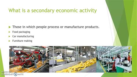 The tertiary sector is composed of the soft parts of the economy, that is, activities where people offer their knowledge. primary economic activity 1 - YouTube