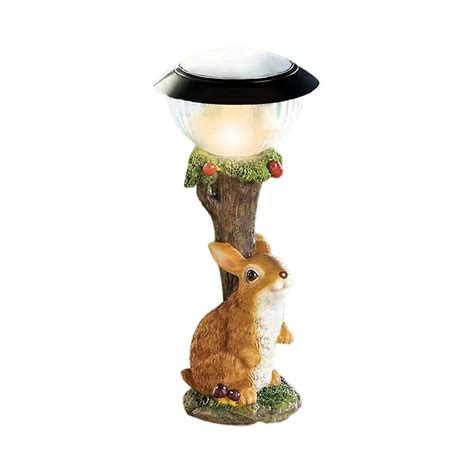 Garden Statues Annimal Squirrel Solar Led Light Statue Waterproof