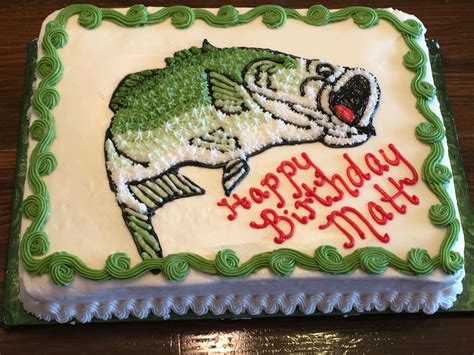See more ideas about fondant fish, fish cake, fish cake birthday. Bass Fish Cake … | Birthday sheet cakes, Fish cake ...