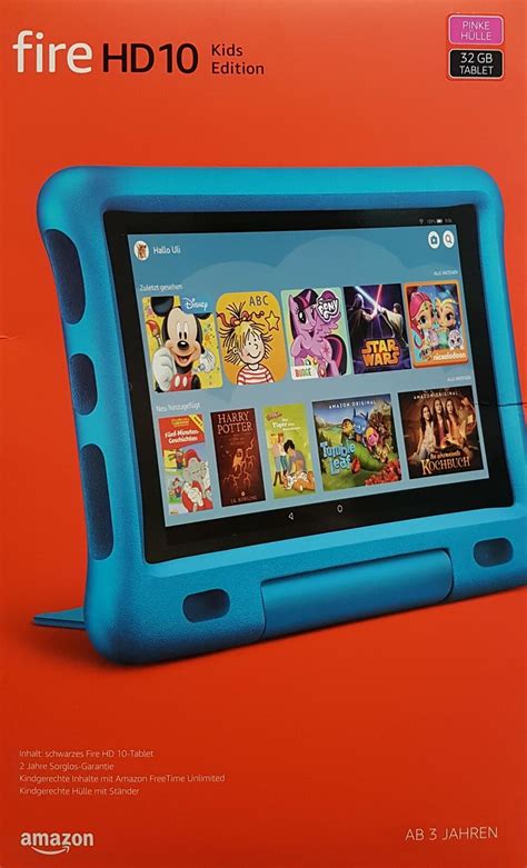 Amazon Fire Hd 10 Kids Edition Tablet 2019 2565cm101 Zoll Display