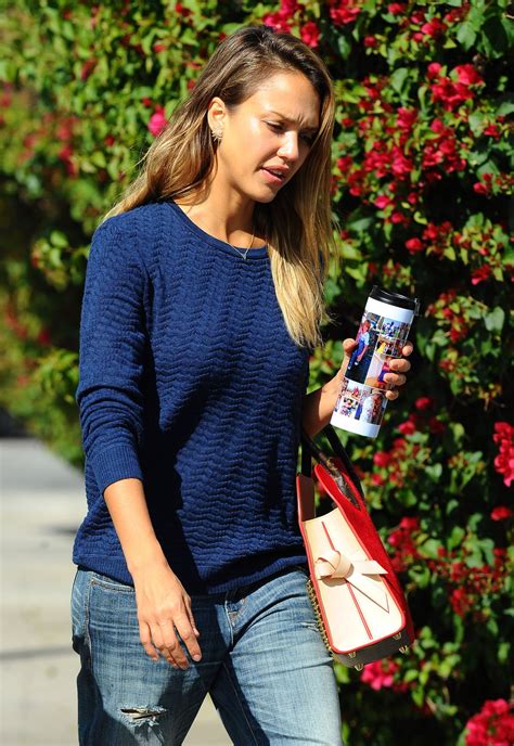 Jessica Alba In Jeans Out And About In Beverly Hills Hawtcelebs