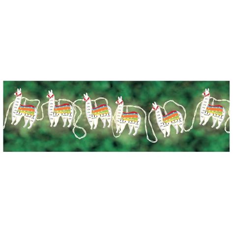 Fiesta Llama Deluxe Battery Operated Led String Lights 44ft