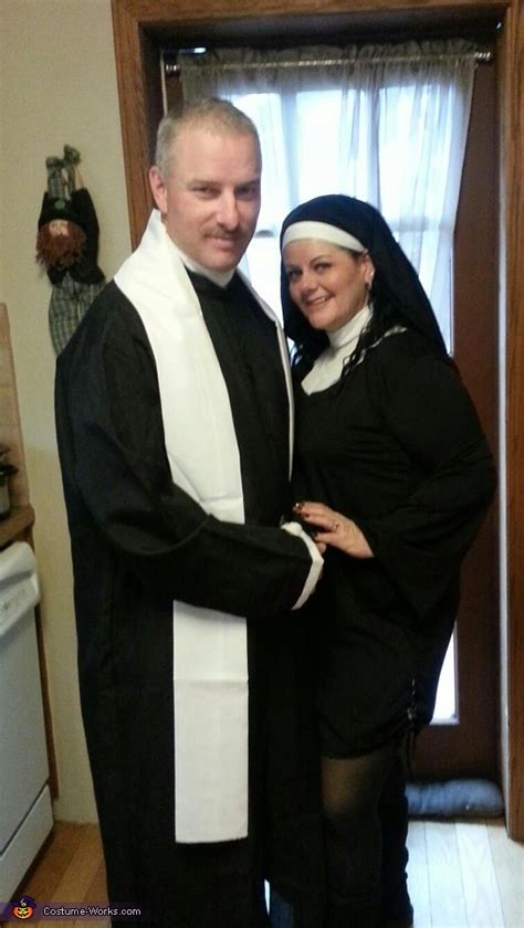 priest and nun couples halloween costume original diy costumes