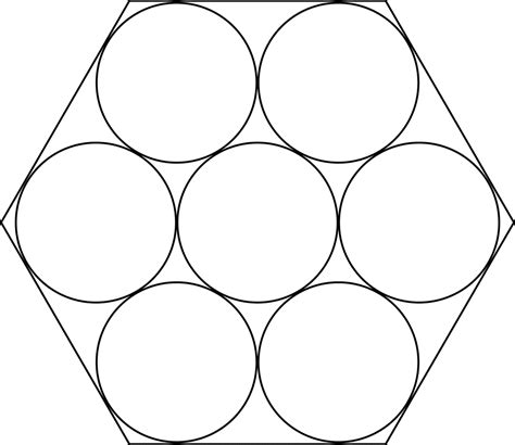 7 Congruent Circles In A Regular Hexagon Clipart Etc
