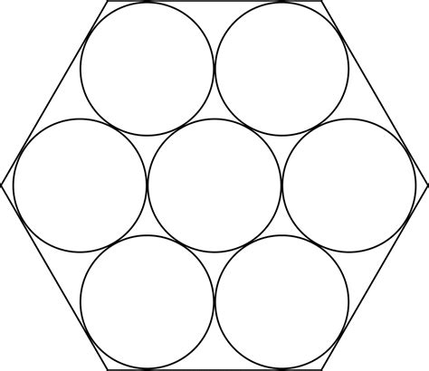 How to construct regular hexagon inscribed in a circle with compass? 7 Congruent Circles In A Regular Hexagon | ClipArt ETC