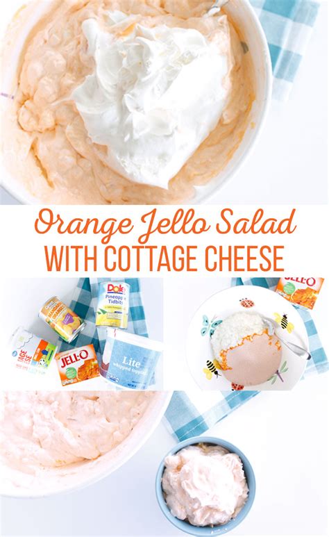 Cottage cheese orange jello salad wonky wonderful. Orange Jello Salad with Cottage Cheese - The Crafting Chicks