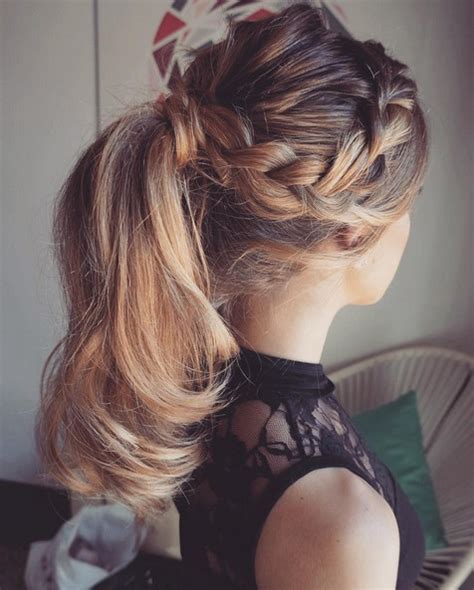The look requires minimal styling, equipment, or special techniques, and you can dress it up or down with ease. 18 Cute Braided Ponytail Styles - PoPular Haircuts