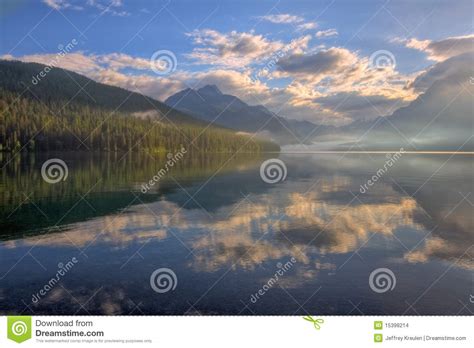 Lake Bowman Reflection Stock Photo Image Of North Daybreak 15398214