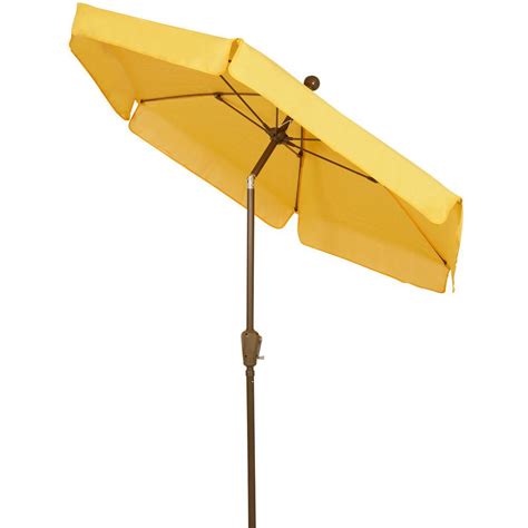 Fiberbuilt Umbrellas 75 Ft Market Tilt Patio Umbrella In Yellow