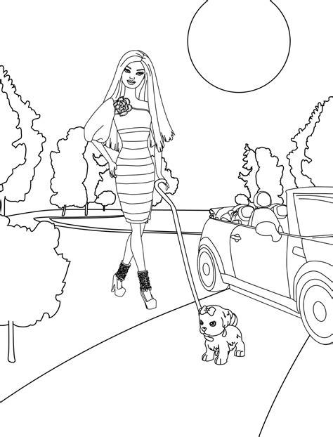 Barbie Coloring Pages Cute Coloring Pages